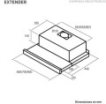 Extender 600 BK - rysunek techniczny
