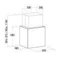 Isla Cube 60 BK - rysunek techniczny