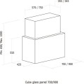 Cube 700 BK - rysunek techniczny